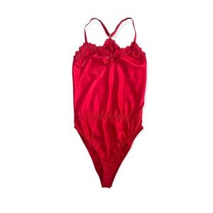 ❤️ Brand New With Tag Satin Lace Lingerie Bodysuit ❤️